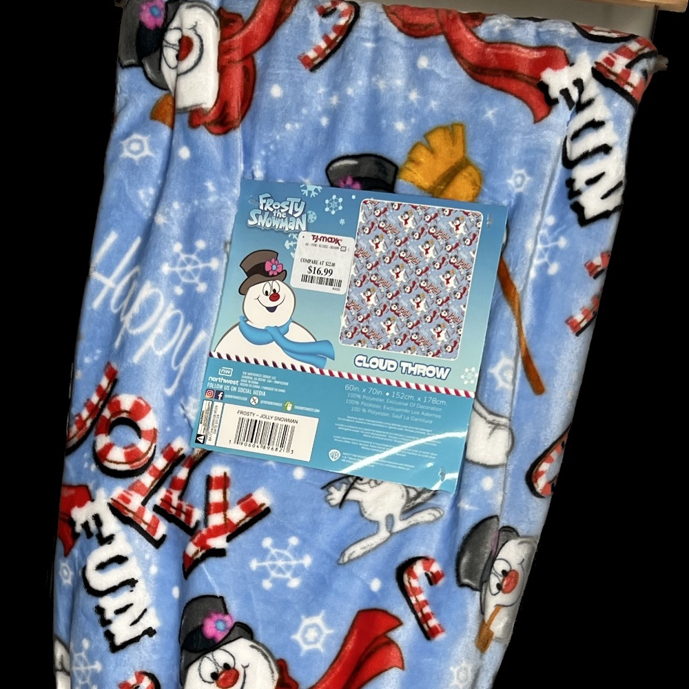 Frosty the Snowman Throw Blanket